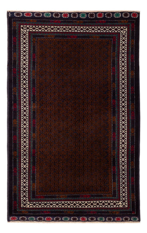 Belutsch Teppich - 185 x 119 cm - dunkelrot