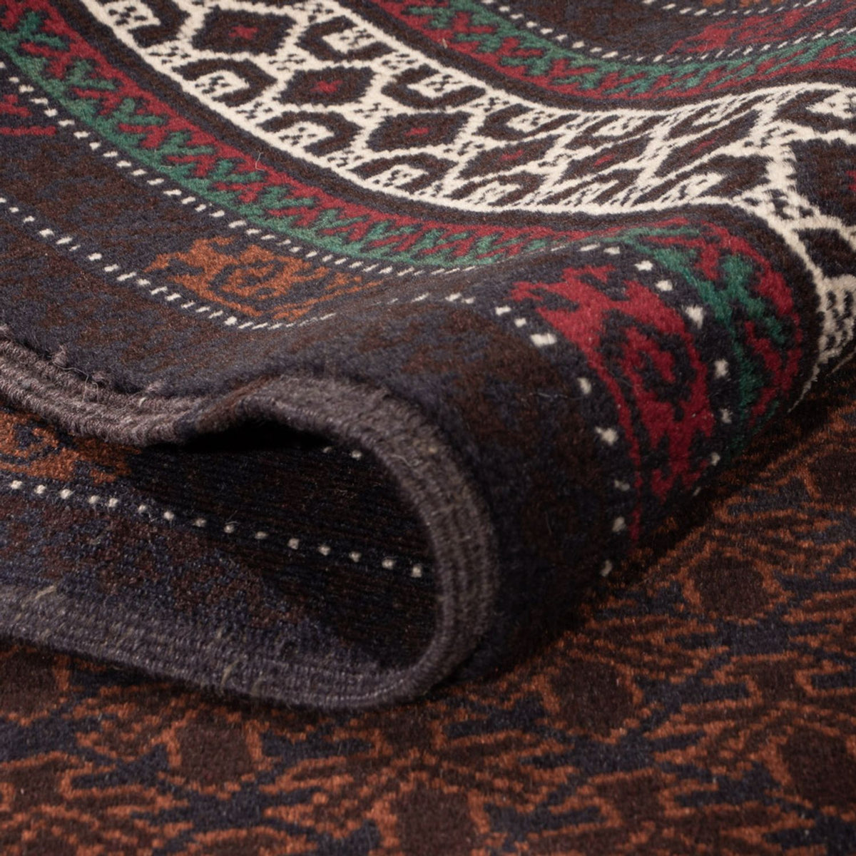 Baluch-tæppe - 185 x 119 cm - mørkerød