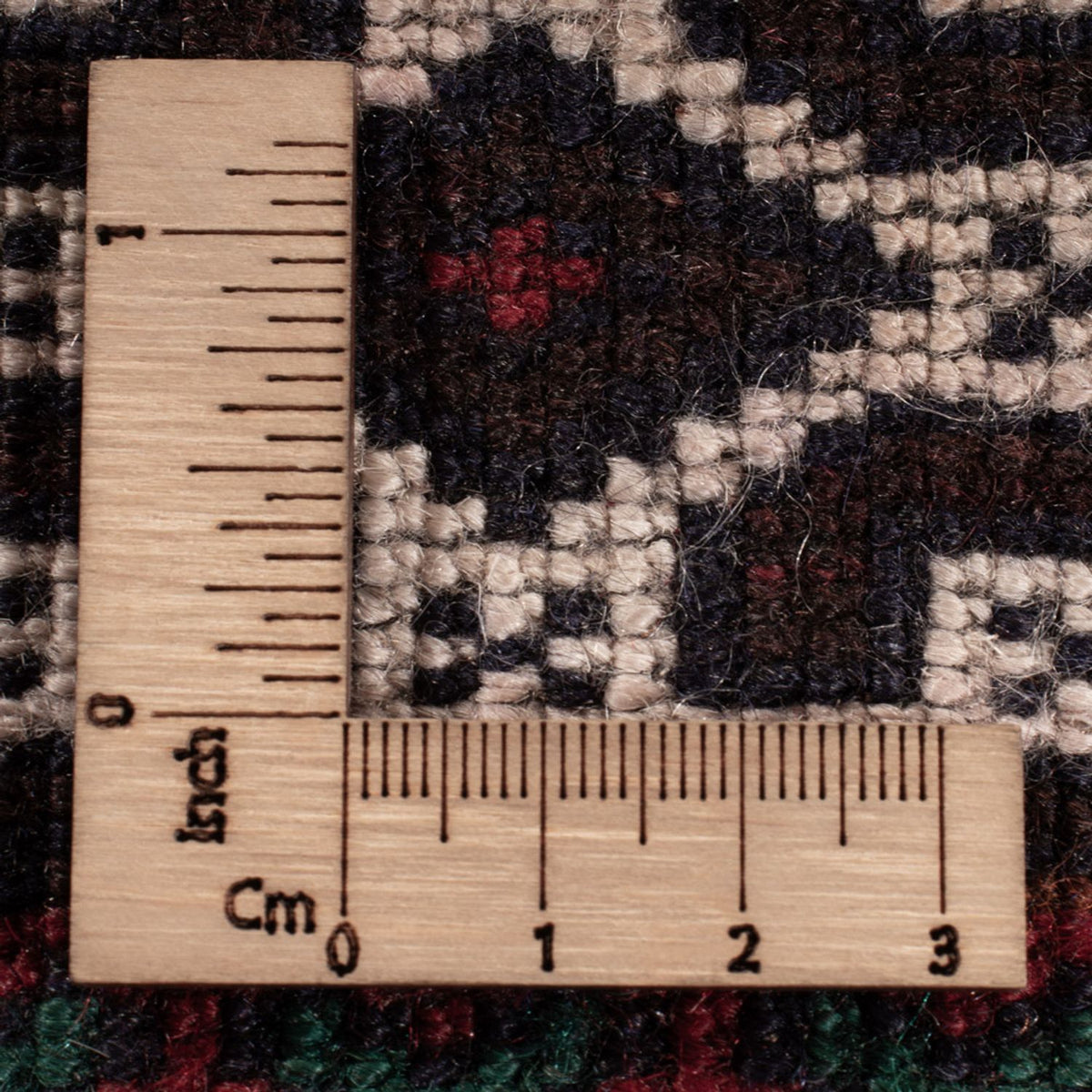 Baluch-tæppe - 185 x 119 cm - mørkerød