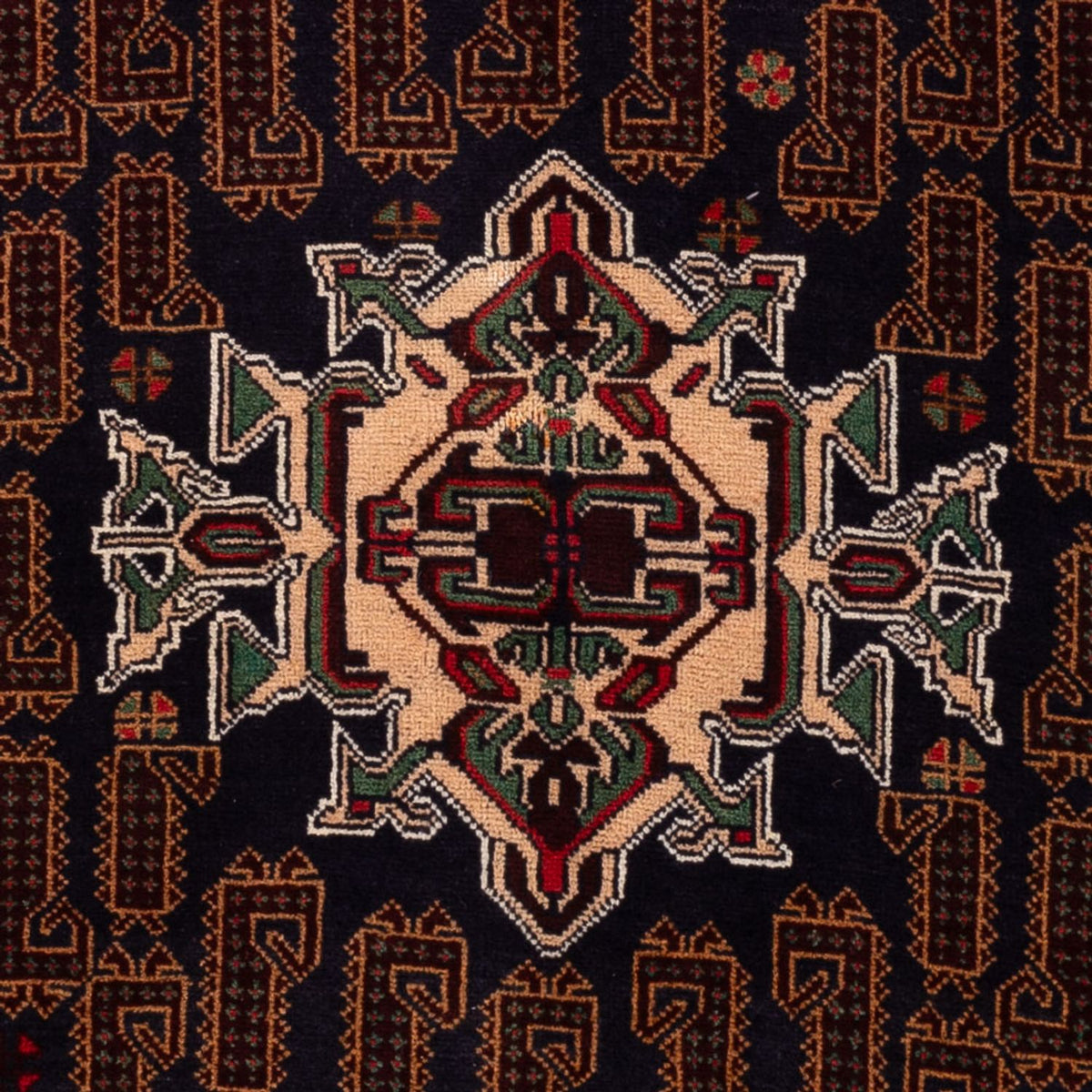 Baluch-tæppe - 192 x 112 cm - mørk beige