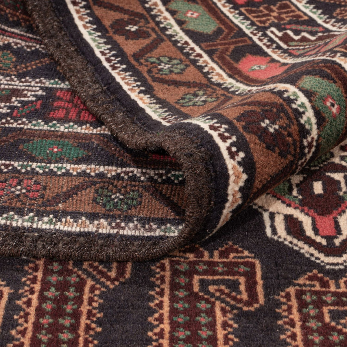 Baluch-tæppe - 192 x 112 cm - mørk beige