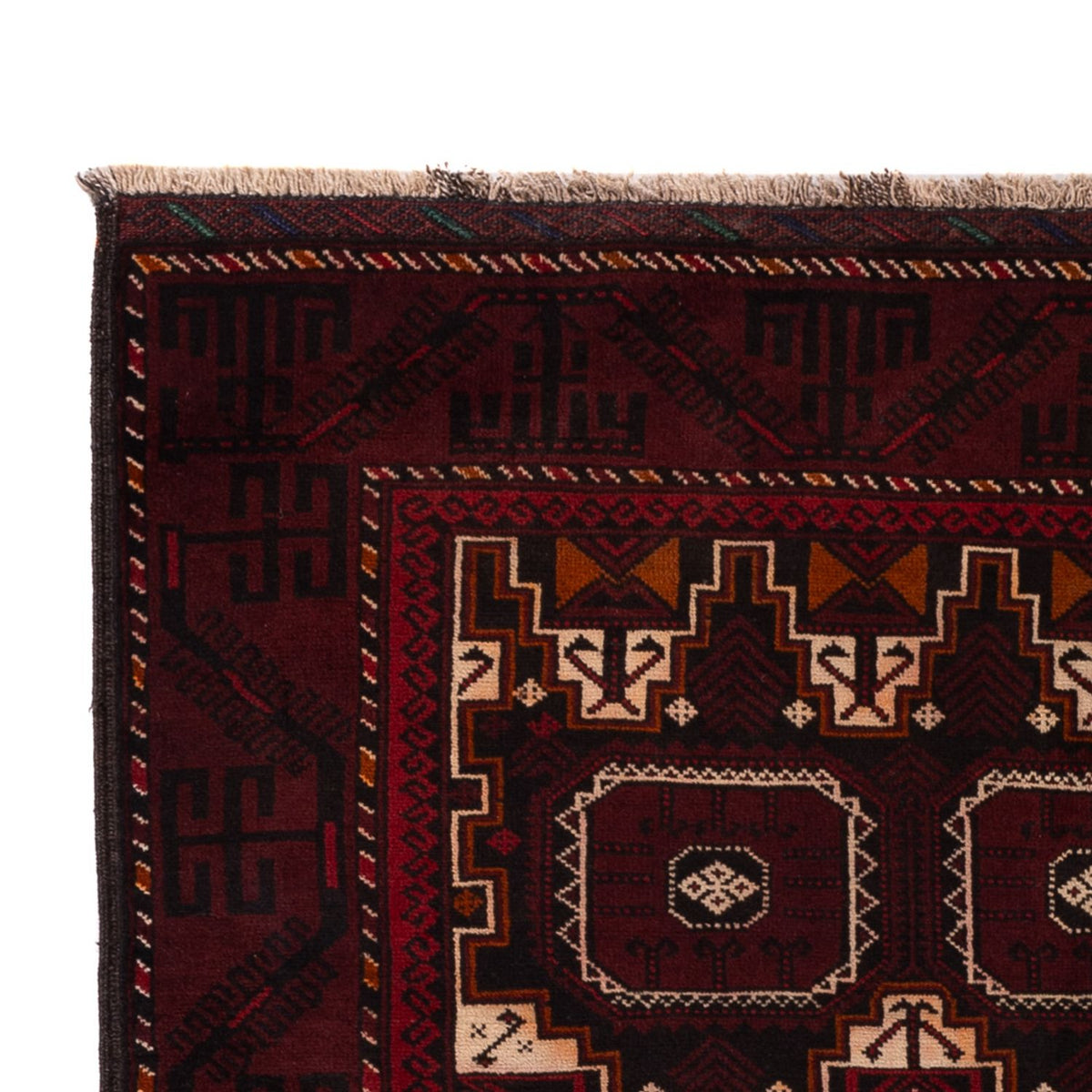 Baluch-tæppe - 192 x 115 cm - mørk beige