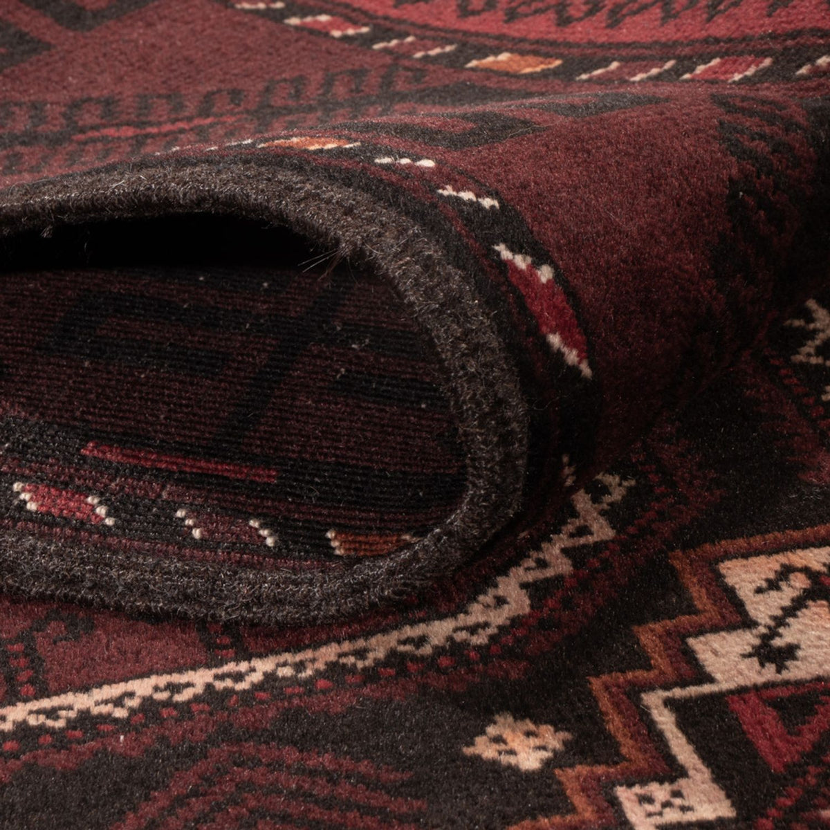 Baluch-tæppe - 192 x 115 cm - mørk beige