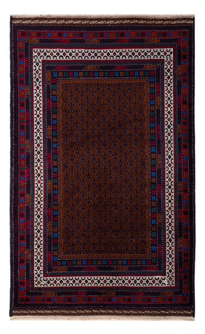 Belutsch Teppich - 185 x 120 cm - dunkelrot