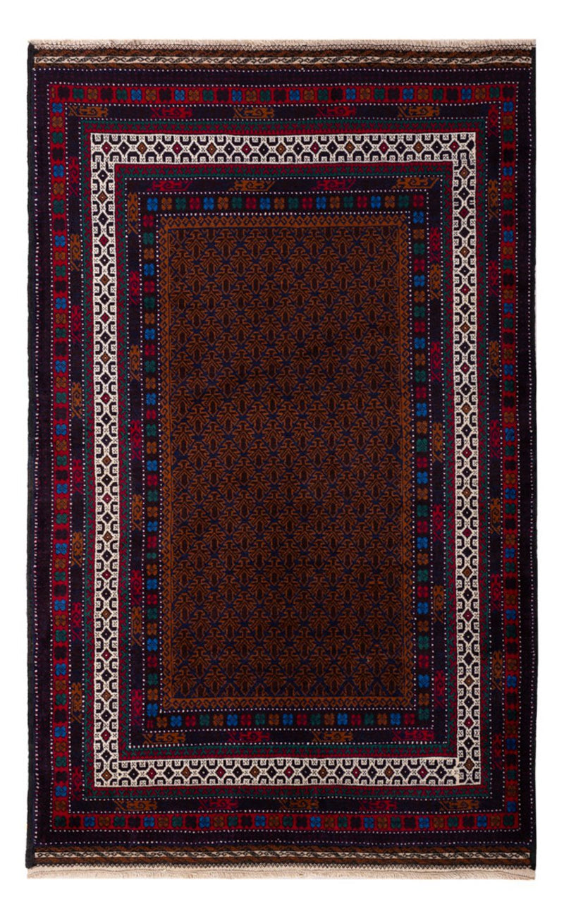 Belutsch Teppich - 185 x 120 cm - dunkelrot