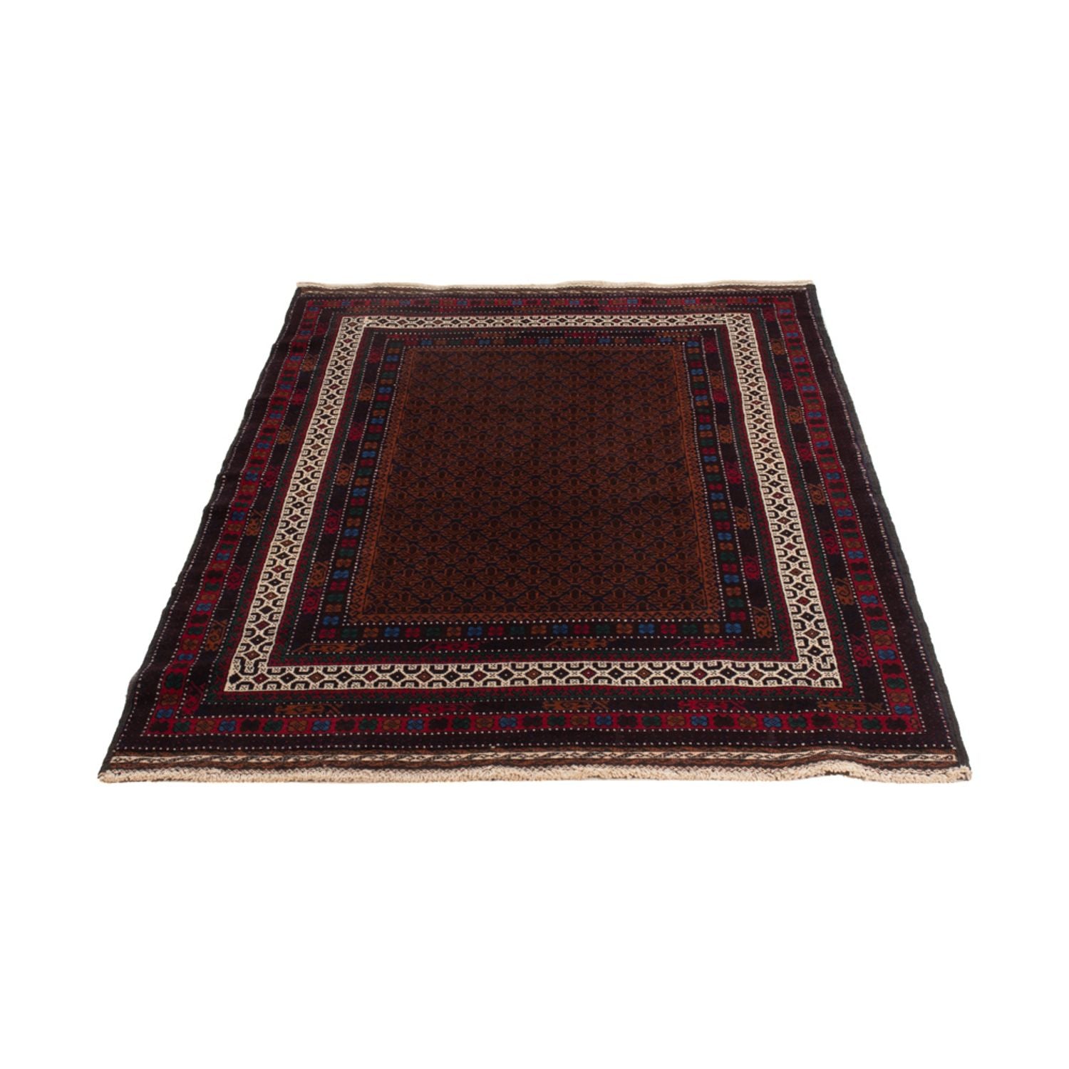 Belutsch Teppich - 185 x 120 cm - dunkelrot
