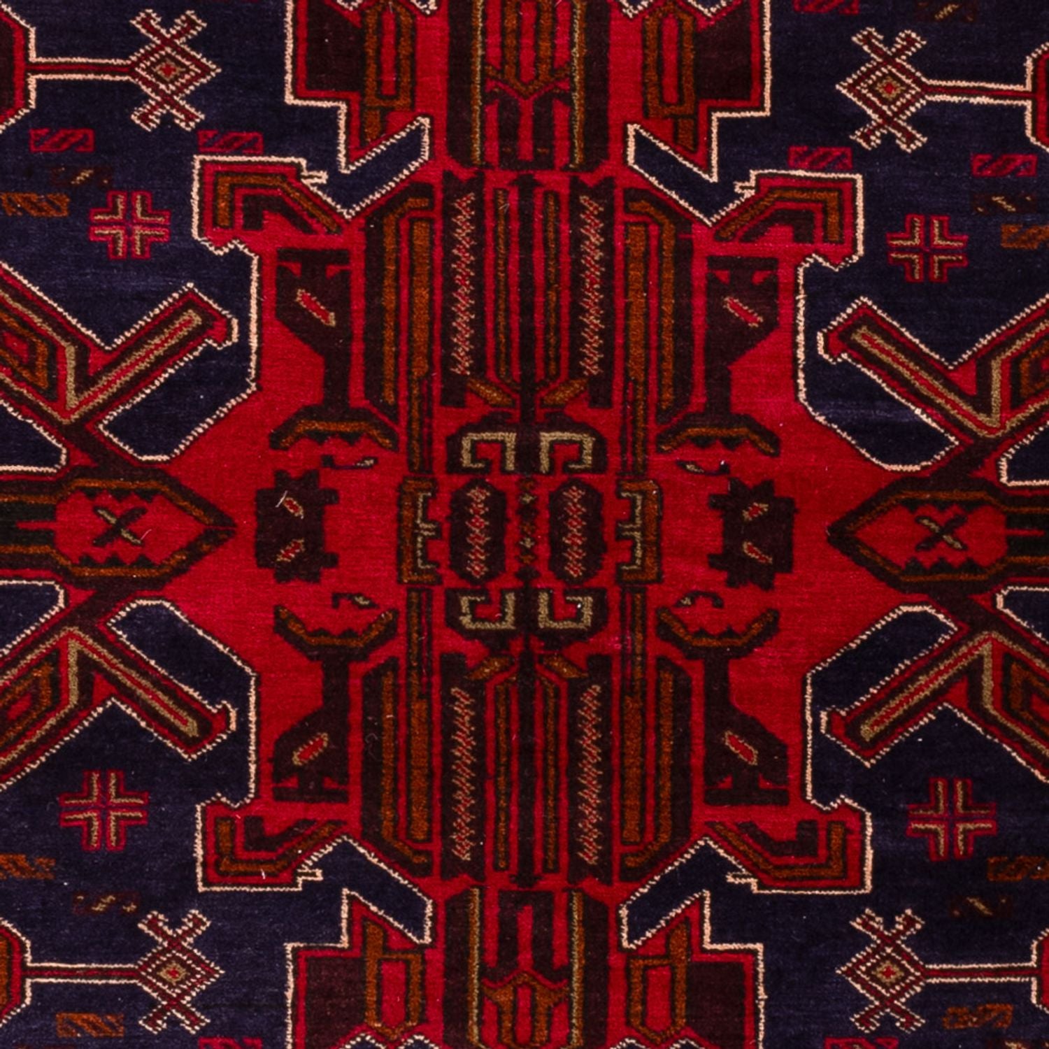 Belutsch Teppich - 184 x 116 cm - dunkelrot