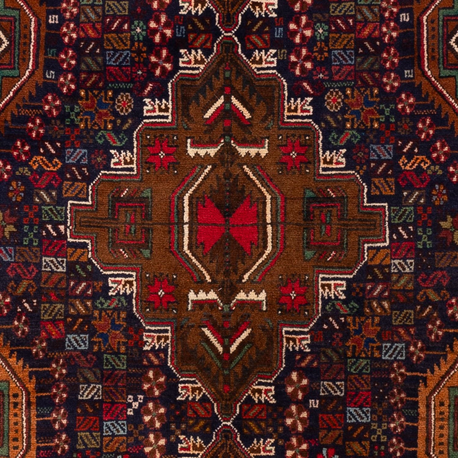 Belutsch Teppich - 200 x 117 cm - dunkelrot
