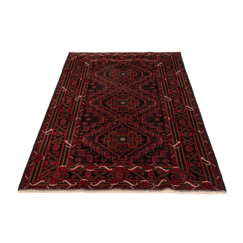 Belutsch Teppich - 206 x 117 cm - dunkelrot