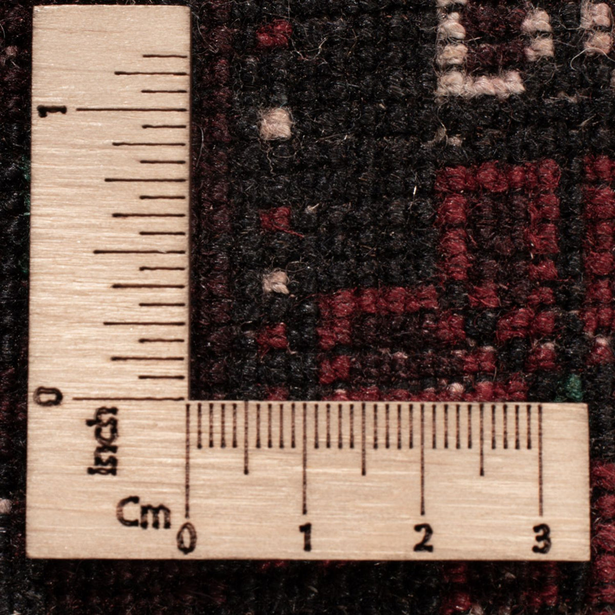 Baluch-tæppe - 203 x 120 cm - mørkerød