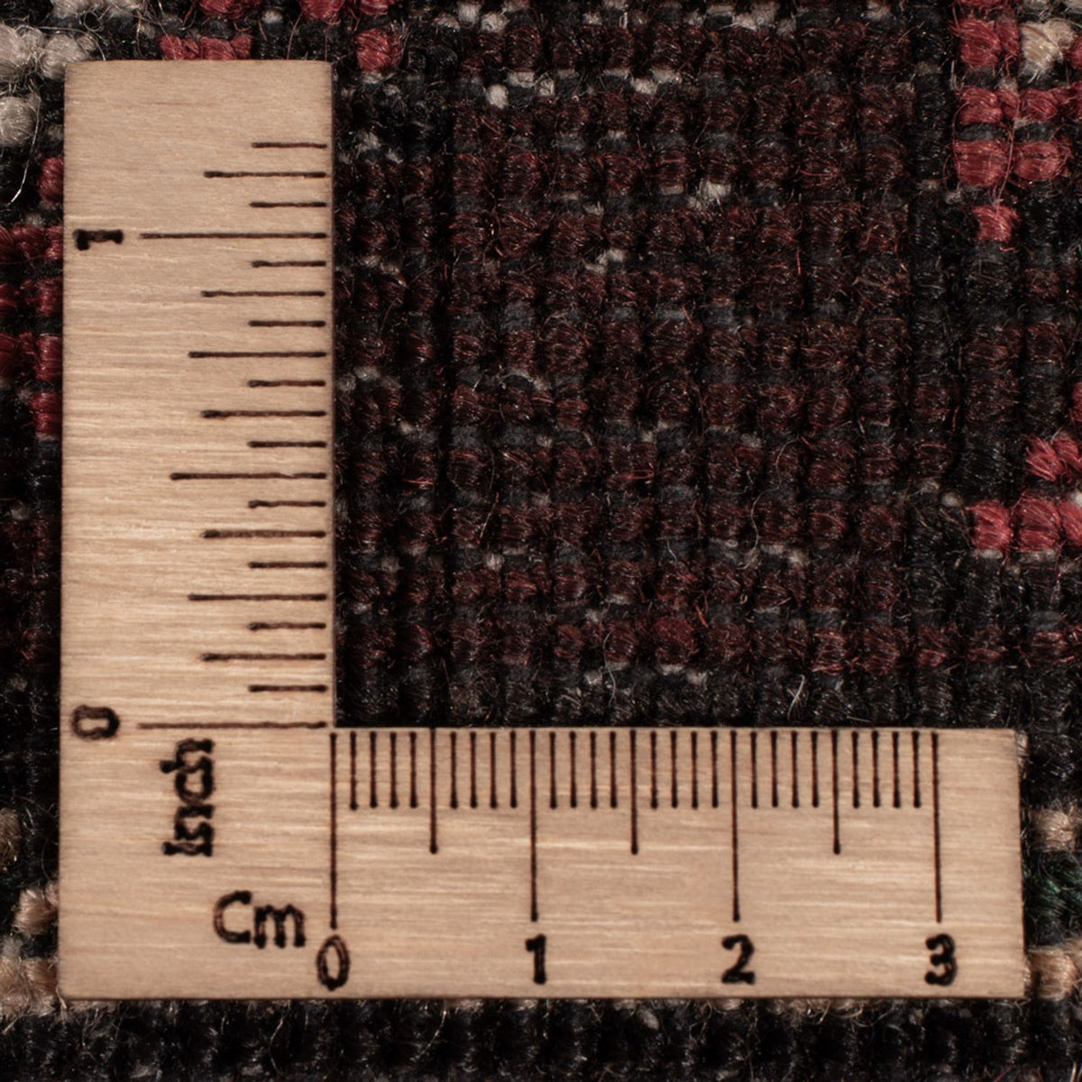 Løber Baluch-tæppe - 201 x 114 cm - mørkerød