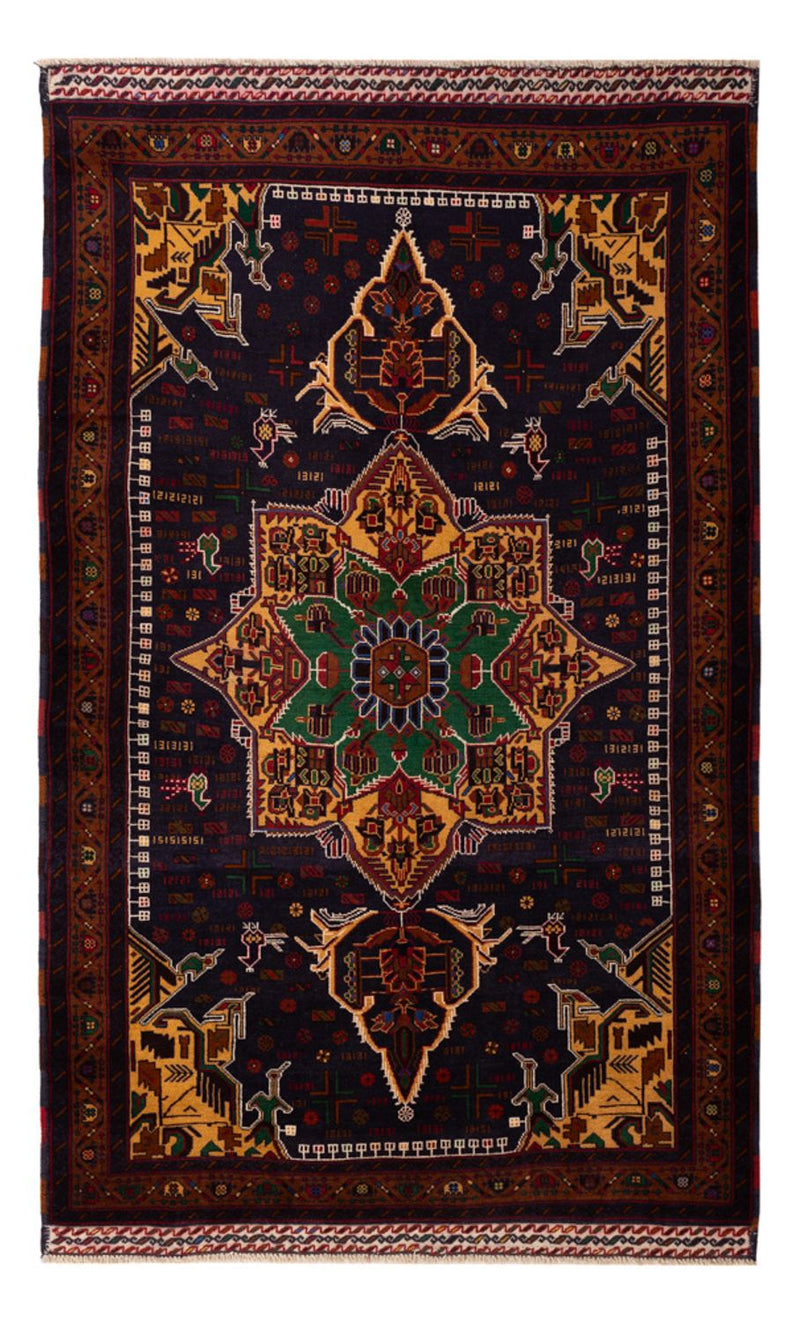 Belutsch Teppich - 195 x 120 cm - mehrfarbig
