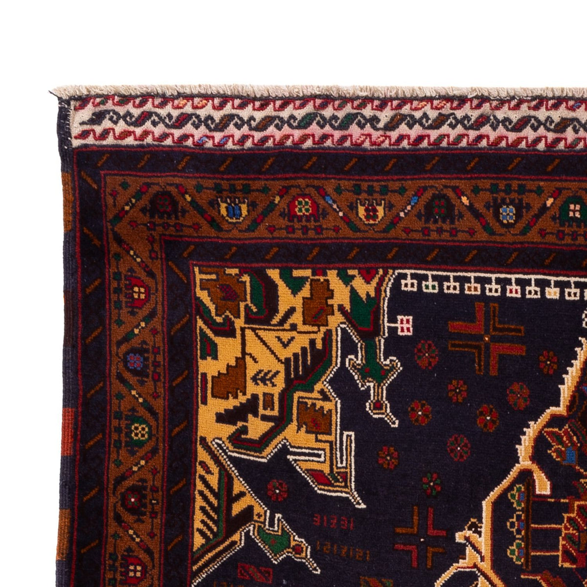 Baluch-tæppe - 195 x 120 cm - flerfarvet