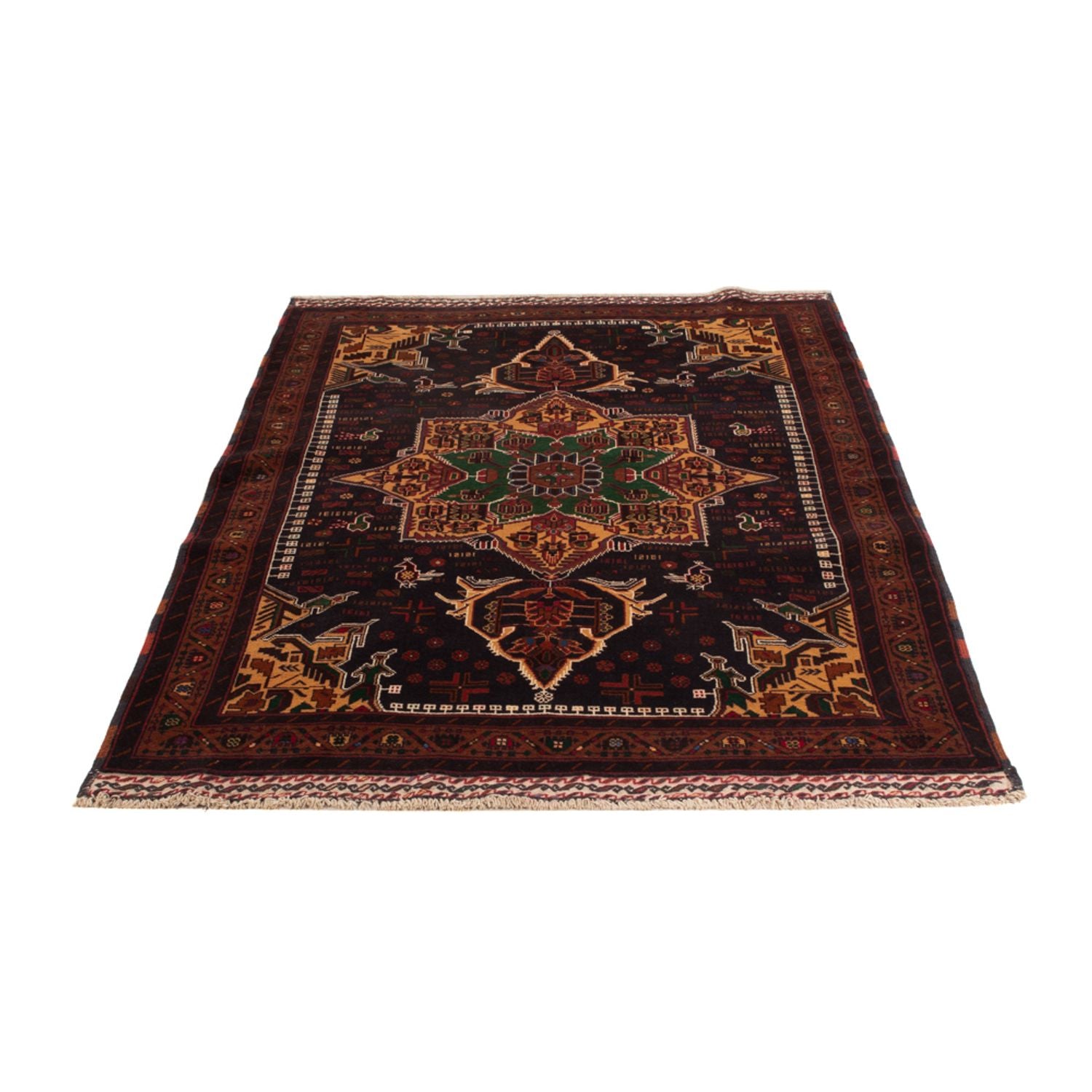 Belutsch Teppich - 195 x 120 cm - mehrfarbig