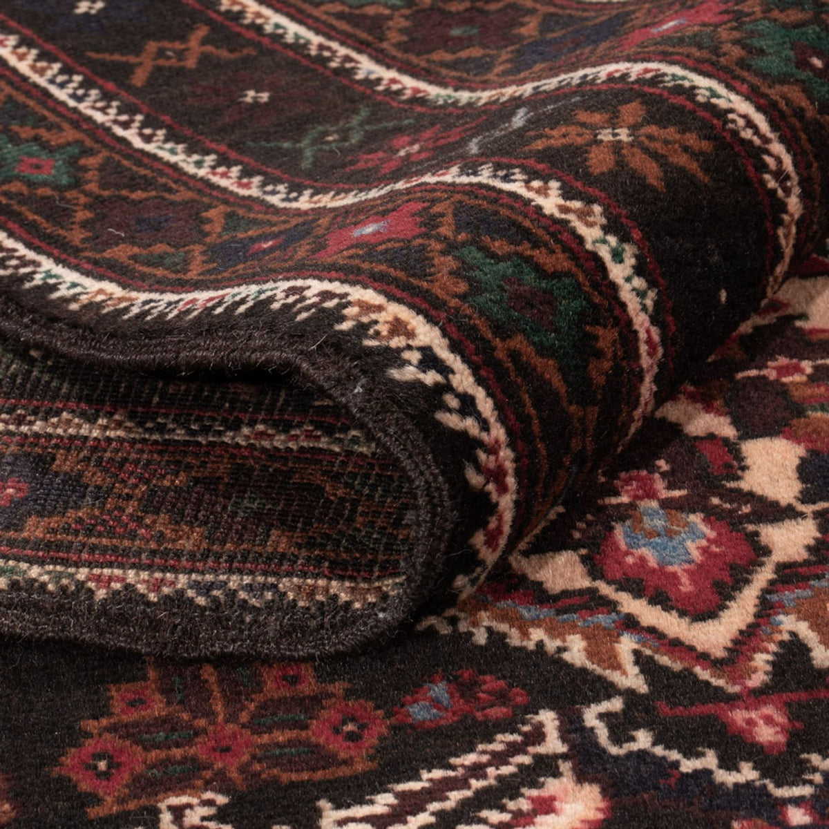 Baluch-tæppe - 202 x 115 cm - flerfarvet