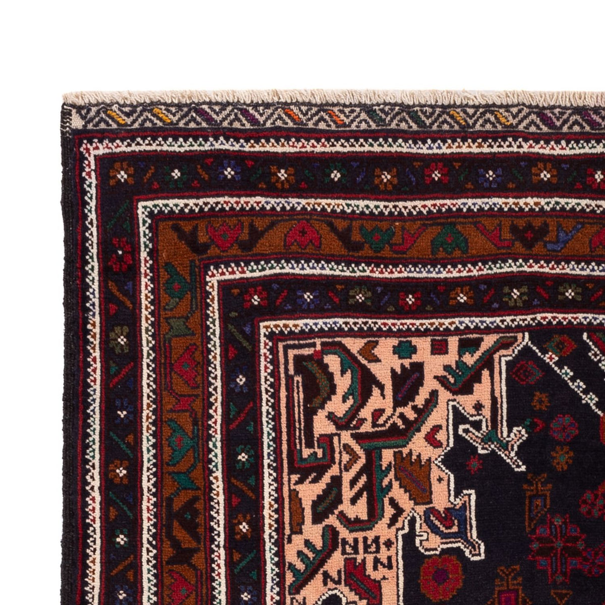 Baluch-tæppe - 193 x 118 cm - flerfarvet