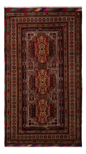 Løber Baluch-tæppe - 204 x 110 cm - mørk beige