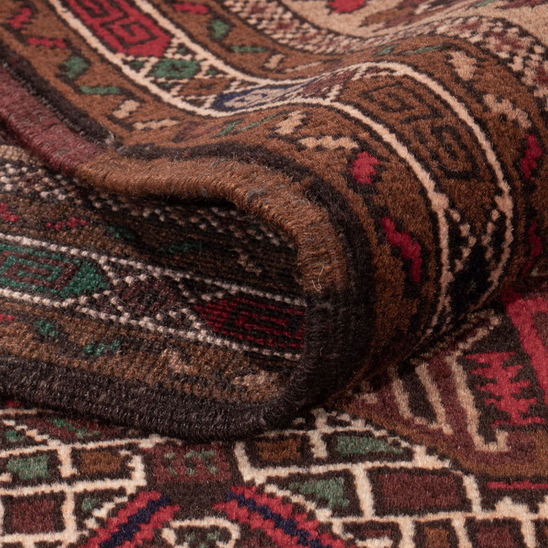Løber Baluch-tæppe - 204 x 110 cm - mørk beige