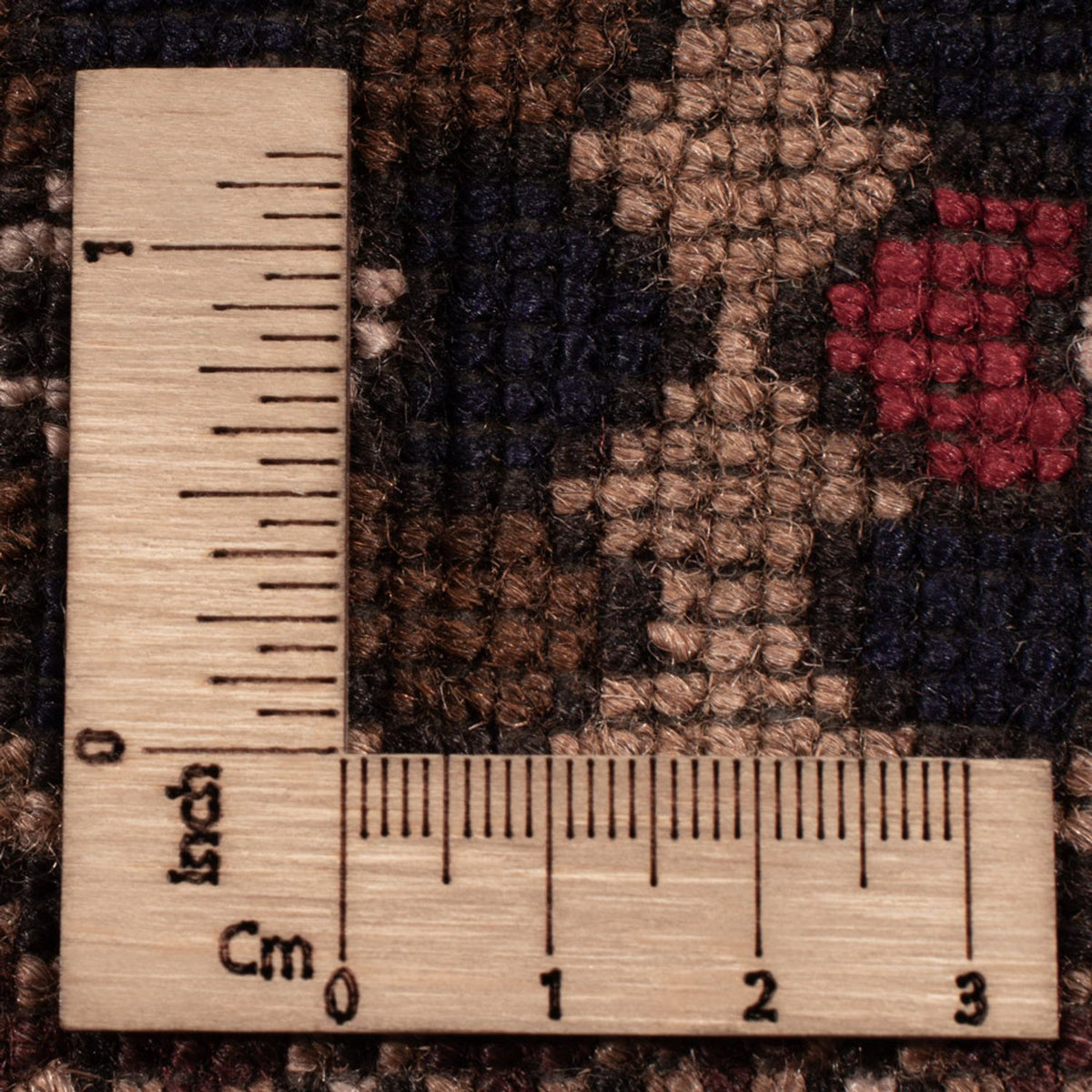 Løber Baluch-tæppe - 204 x 110 cm - mørk beige