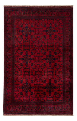 Afghansk tæppe - Kunduz - 200 x 125 cm - rød