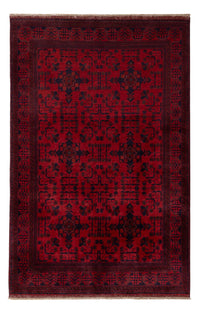 Afghansk tæppe - Kunduz - 200 x 125 cm - rød