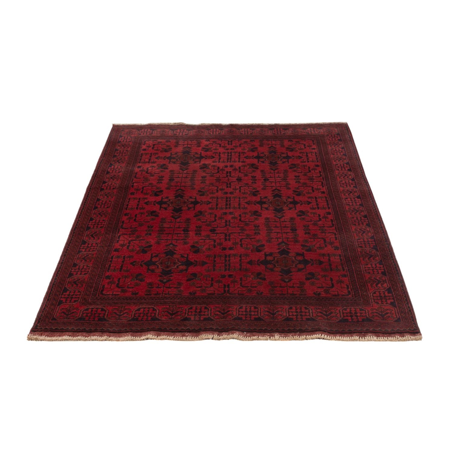 Afghan Teppich - Kunduz - 200 x 125 cm - rot
