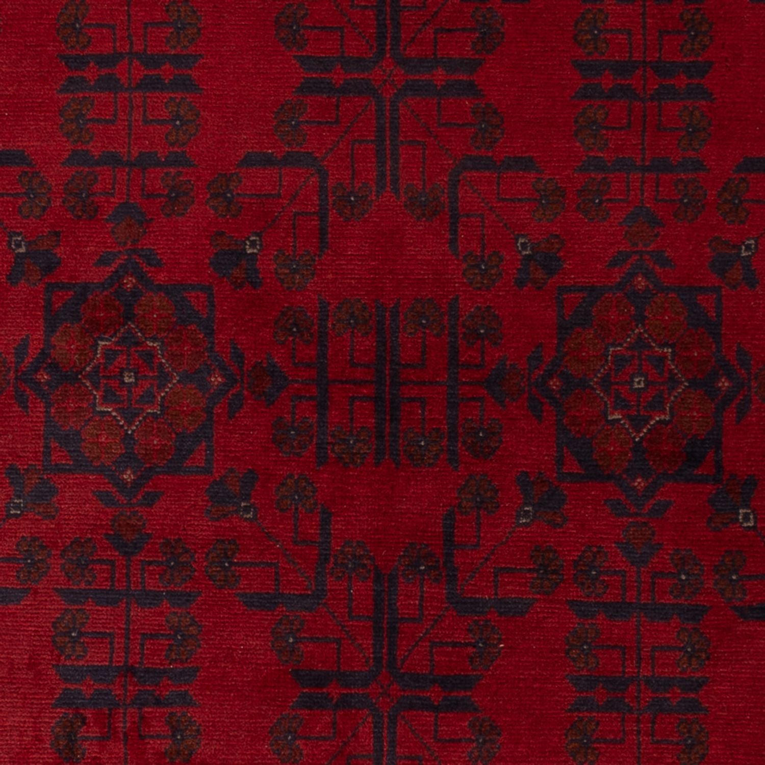 Afghan Teppich - Kunduz - 196 x 127 cm - rot