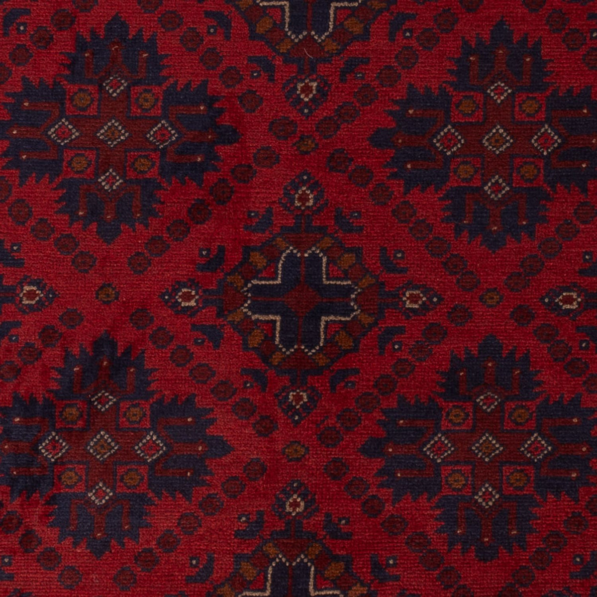 Afghansk tæppe - Kunduz - 200 x 122 cm - rød