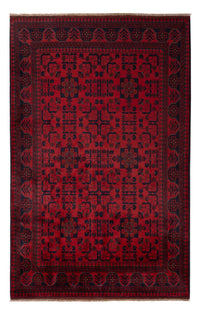 Afghansk tæppe - Kunduz - 203 x 128 cm - rød