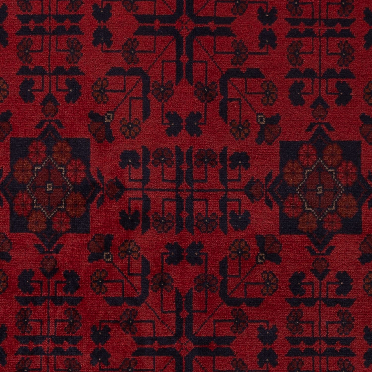 Afghan Teppich - Kunduz - 203 x 128 cm - rot