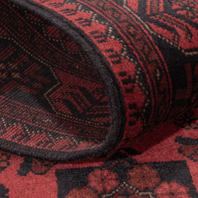 Afghan Teppich - Kunduz - 203 x 128 cm - rot