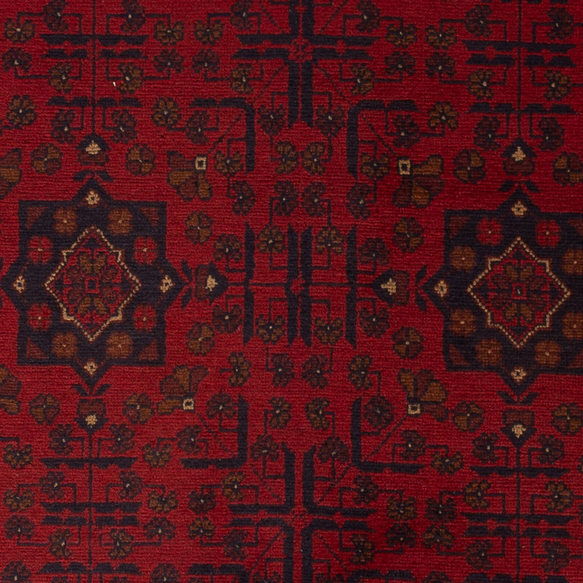 Afghansk tæppe - Kunduz - 201 x 126 cm - rød