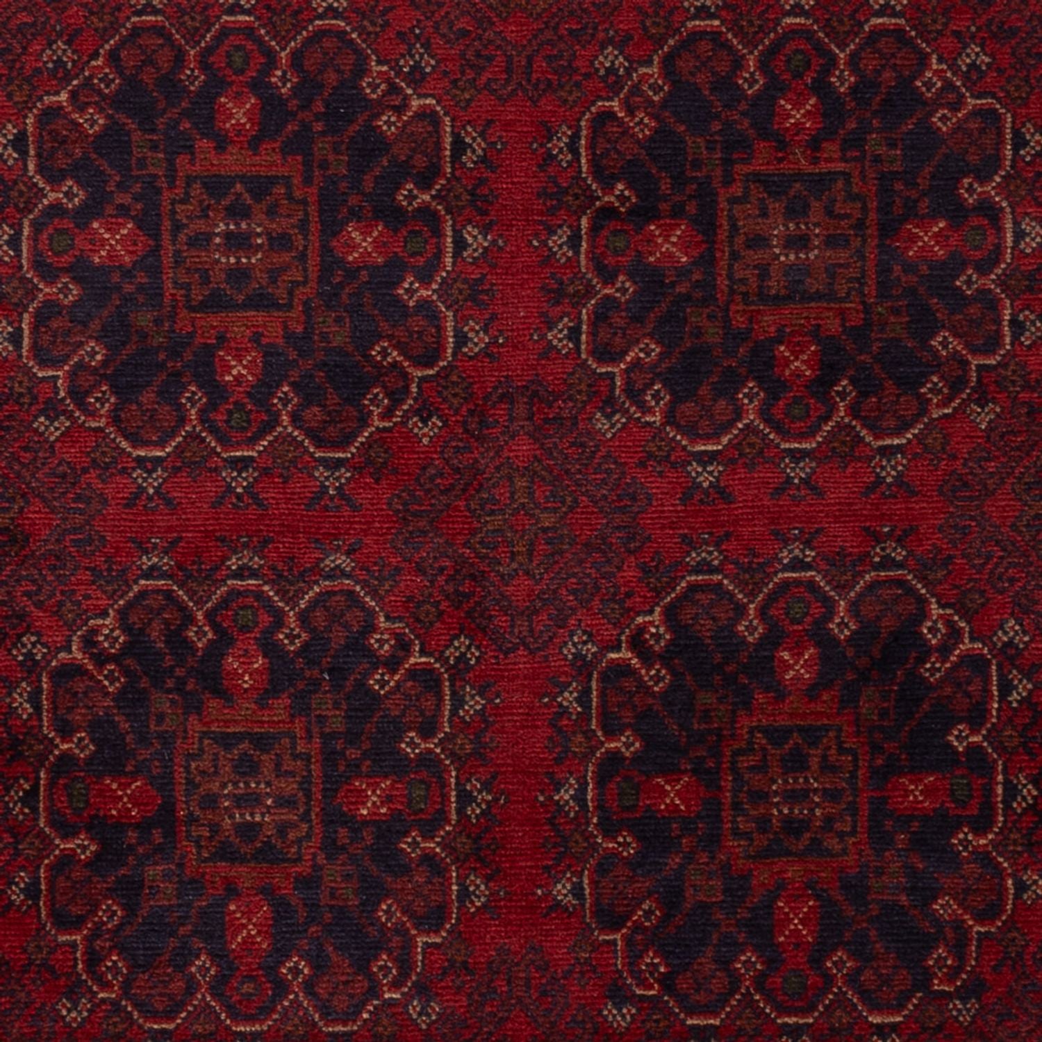 Afghan Teppich - Kunduz - 202 x 127 cm - rot