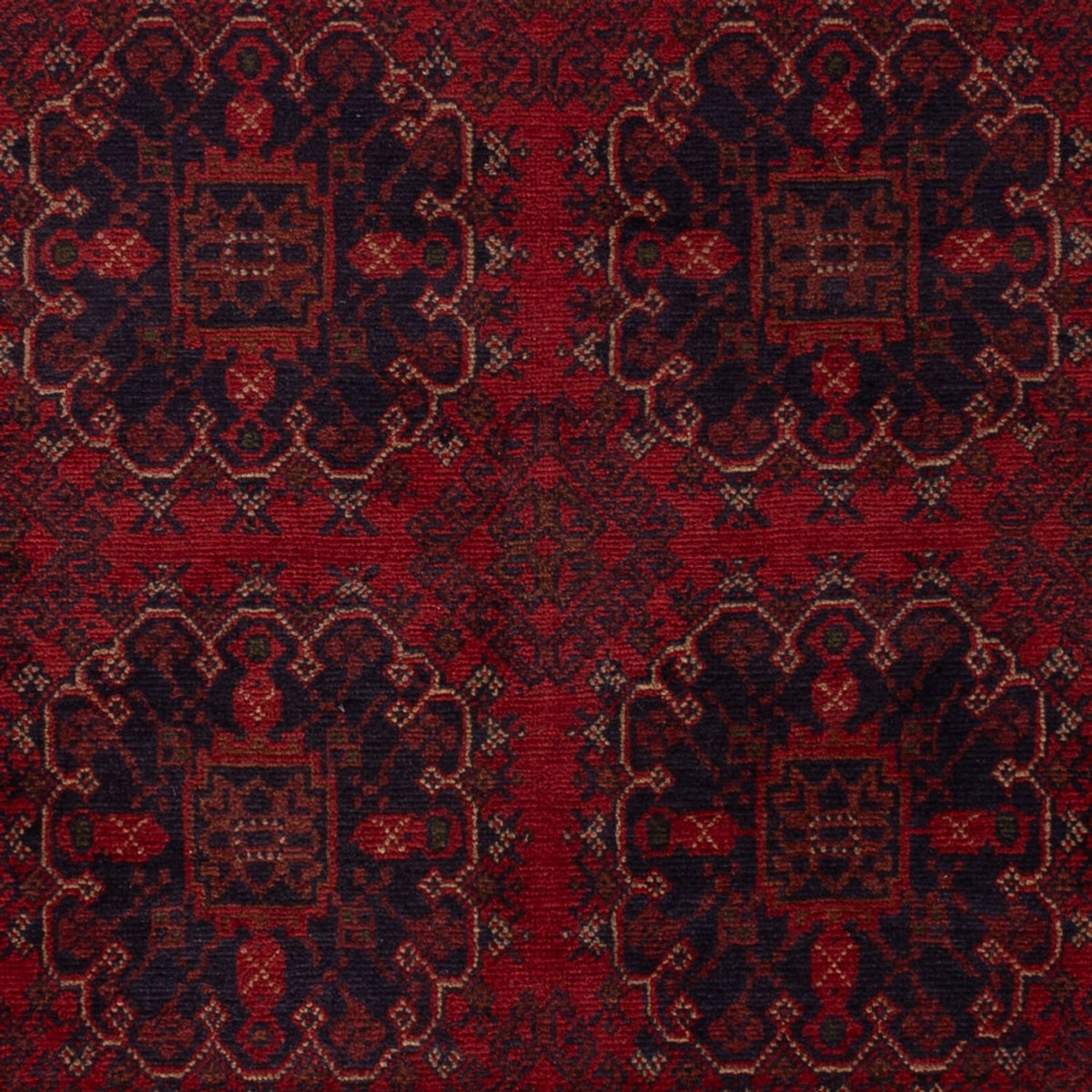 Afghansk tæppe - Kunduz - 202 x 127 cm - rød