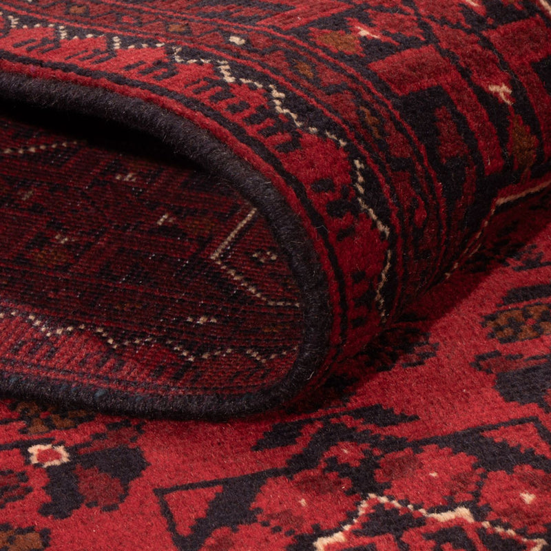 Afghan Teppich - Kunduz - 198 x 123 cm - rot
