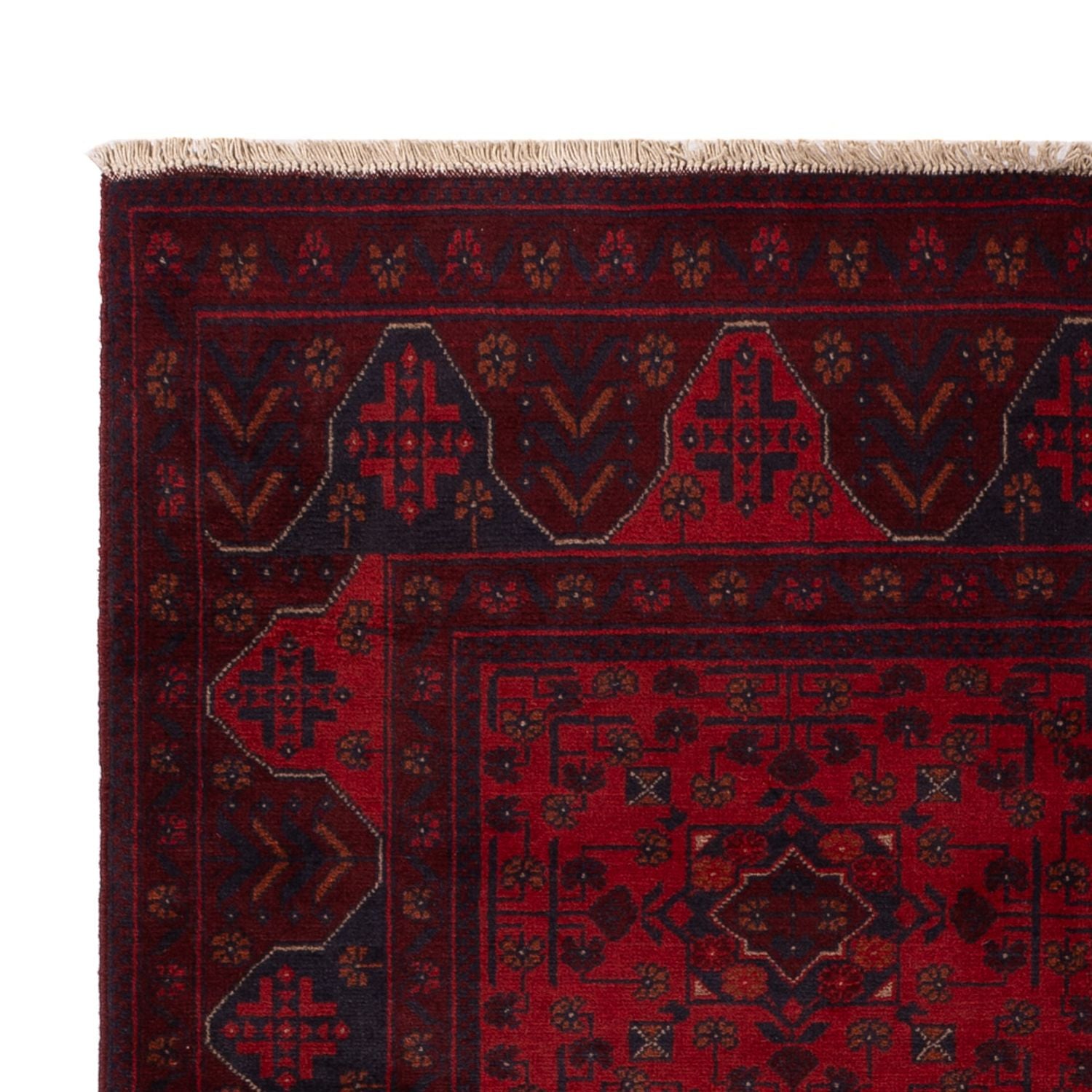 Afghan Teppich - Kunduz - 194 x 125 cm - rot