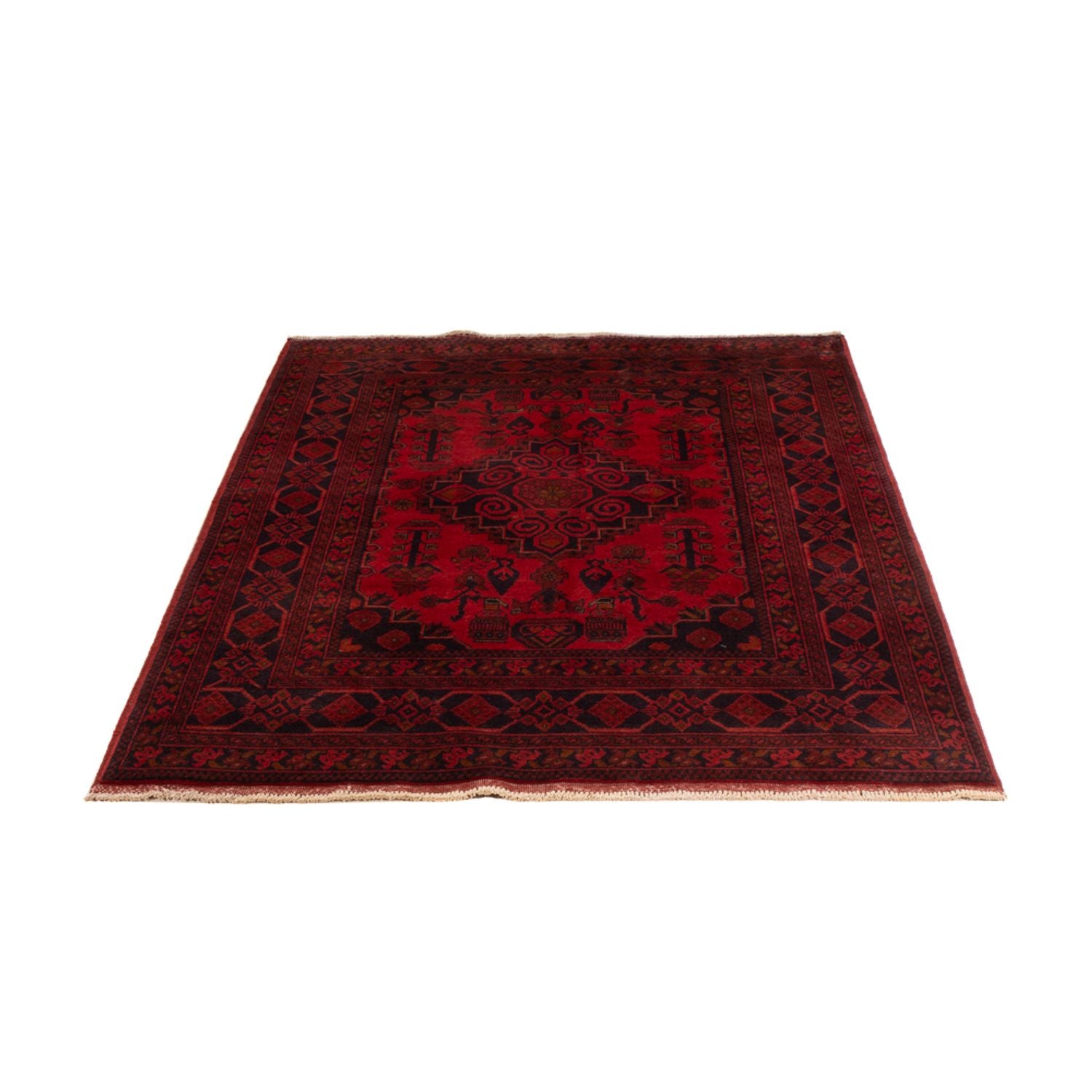 Afghan Teppich - Kunduz - 192 x 122 cm - rot