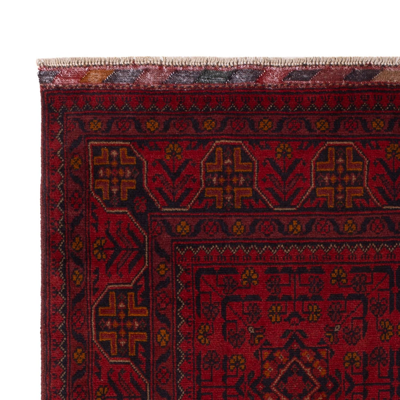 Afghan Teppich - Kunduz - 197 x 127 cm - dunkelrot