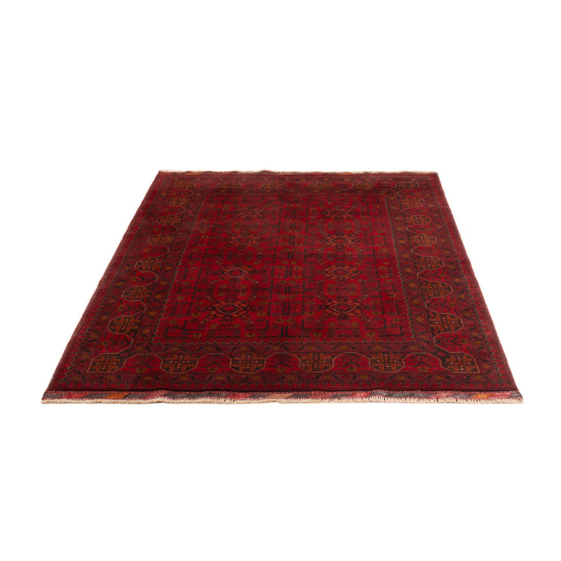 Afghan Teppich - Kunduz - 197 x 127 cm - dunkelrot