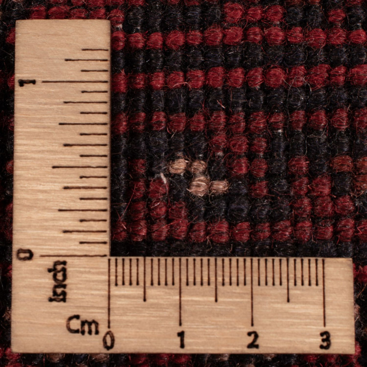 Afghansk tæppe - Kunduz - 199 x 124 cm - mørkerød