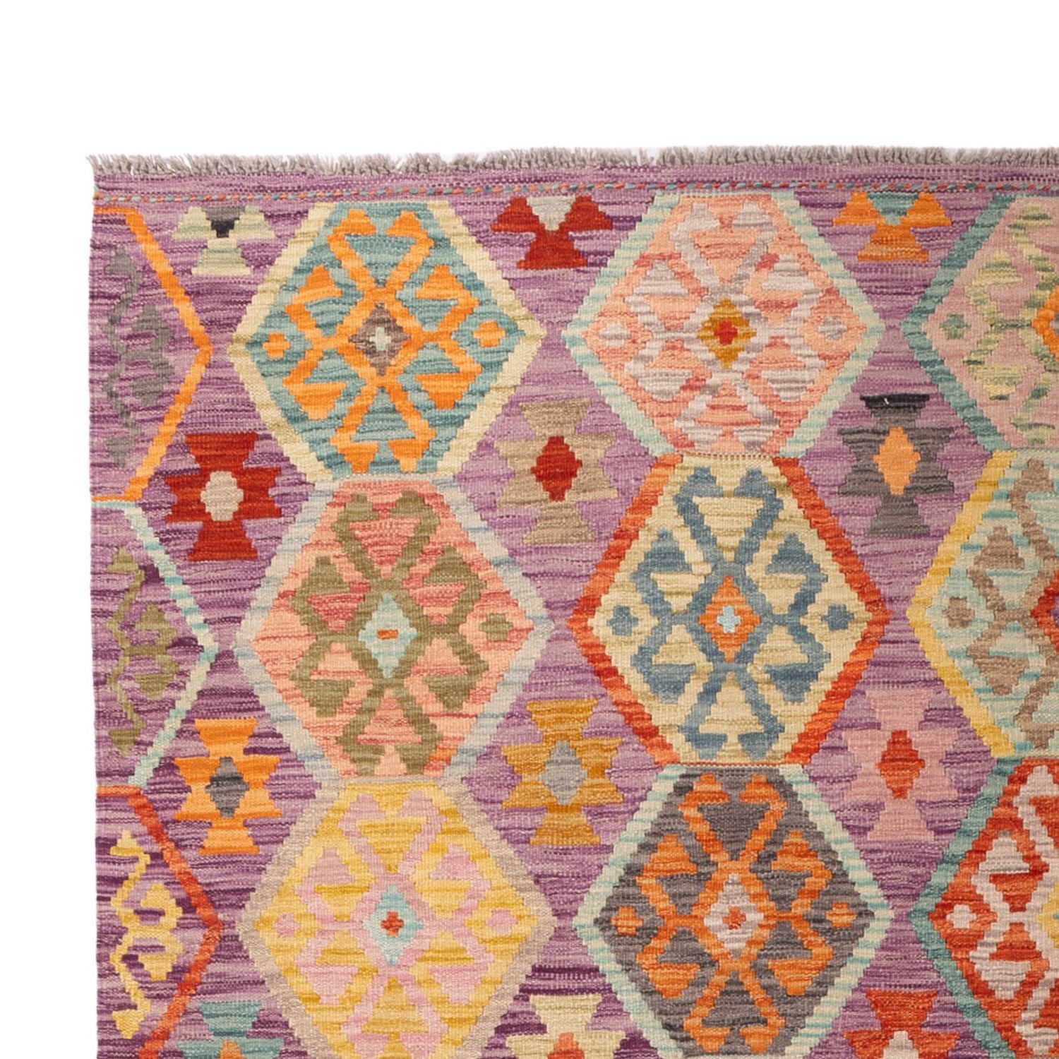 Kelim Carpet - Splash - 311 x 207 cm - flerfarvet
