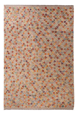 Kelim Carpet - Splash - 307 x 208 cm - flerfarvet
