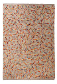 Kelim Carpet - Splash - 307 x 208 cm - flerfarvet