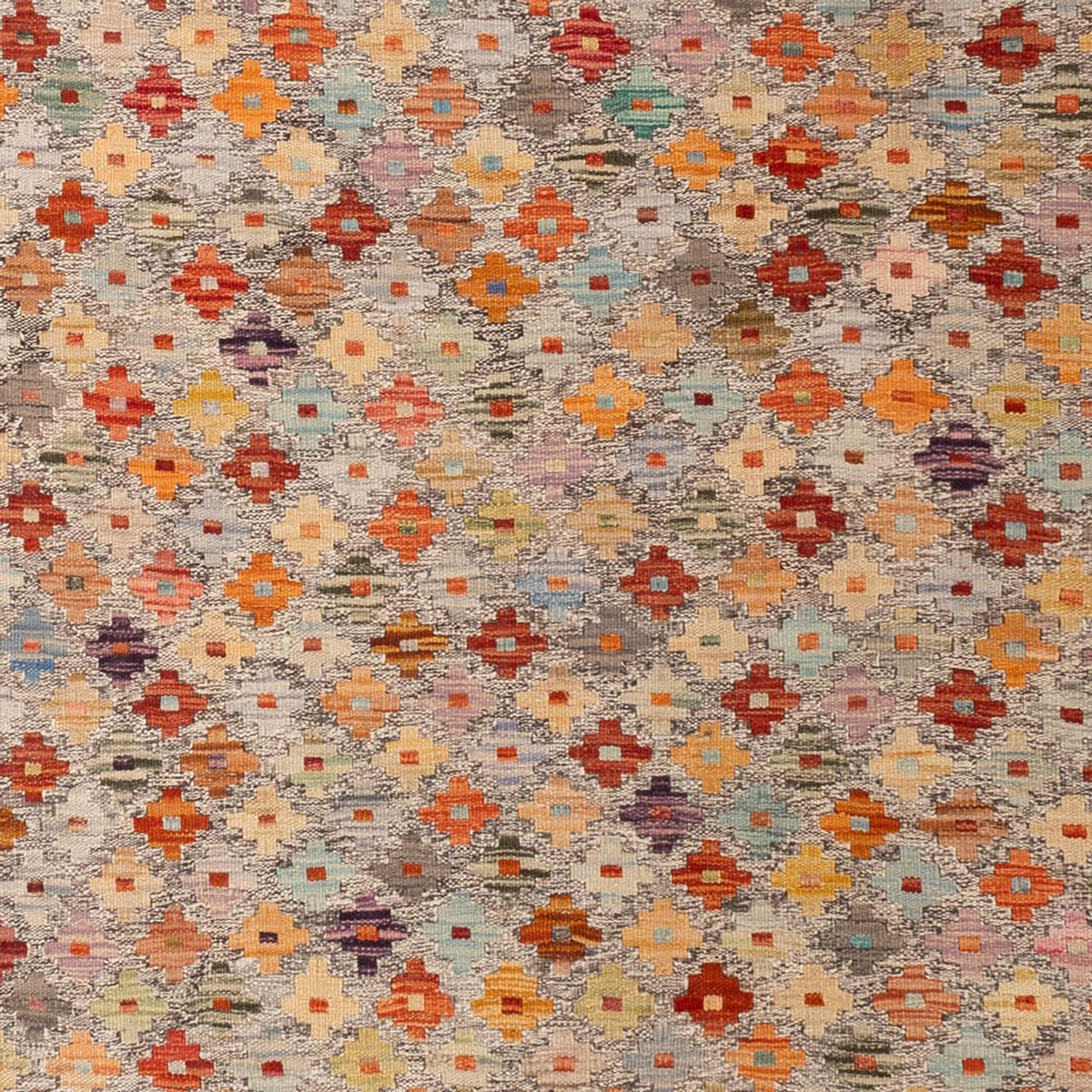 Kelim Carpet - Splash - 307 x 208 cm - flerfarvet