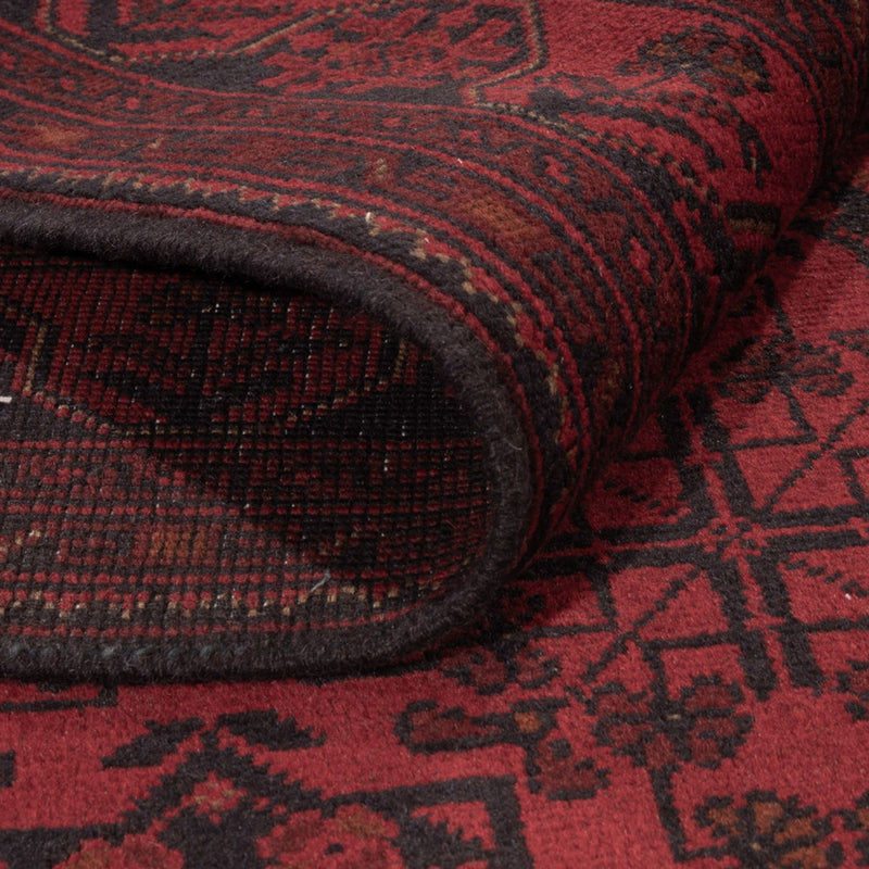 Afghan Teppich - Kunduz - 195 x 123 cm - dunkelrot