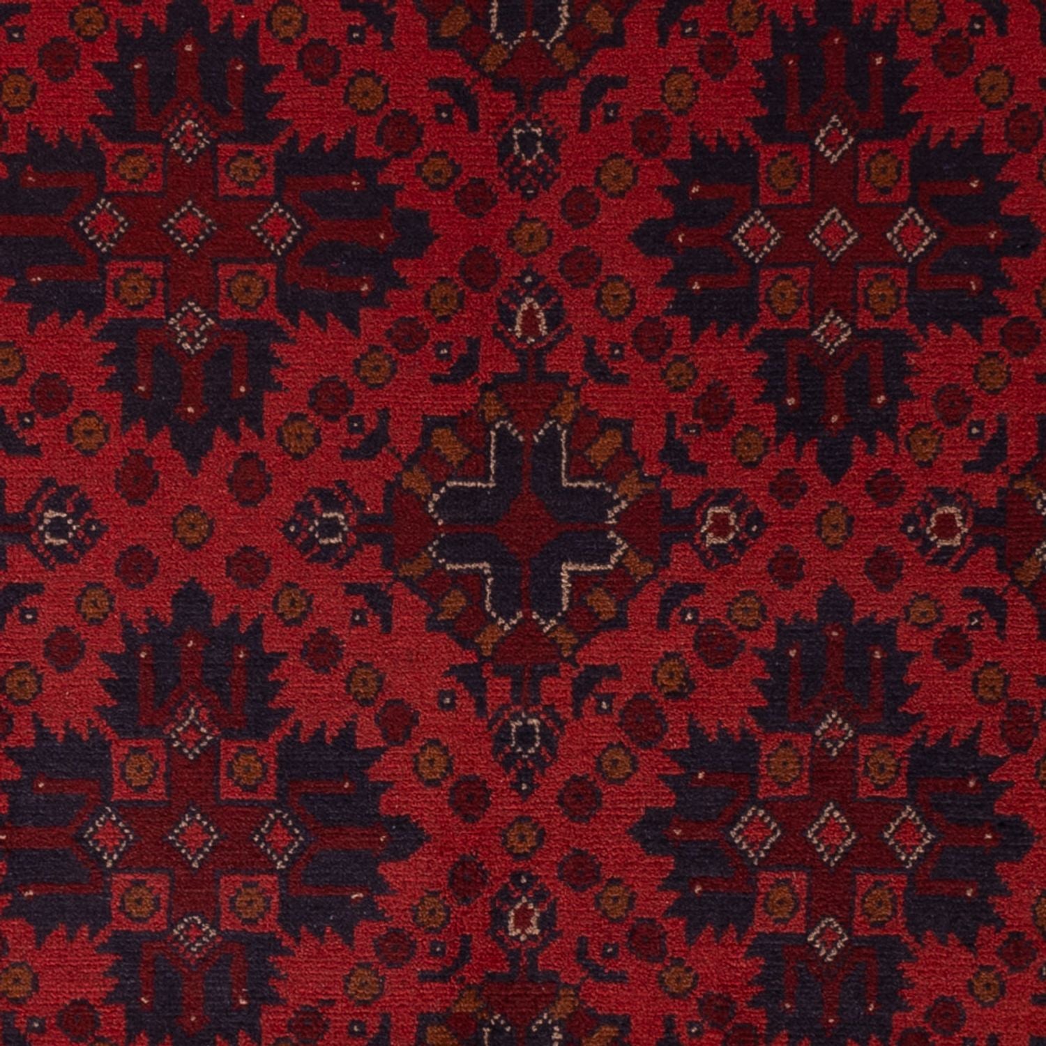Afghan Teppich - Kunduz - 198 x 124 cm - dunkelrot