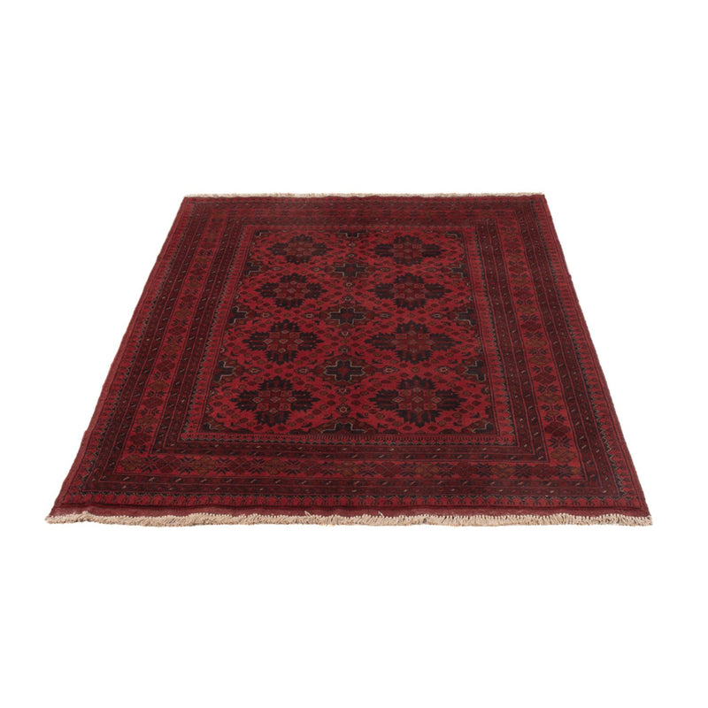 Afghan Teppich - Kunduz - 198 x 124 cm - dunkelrot