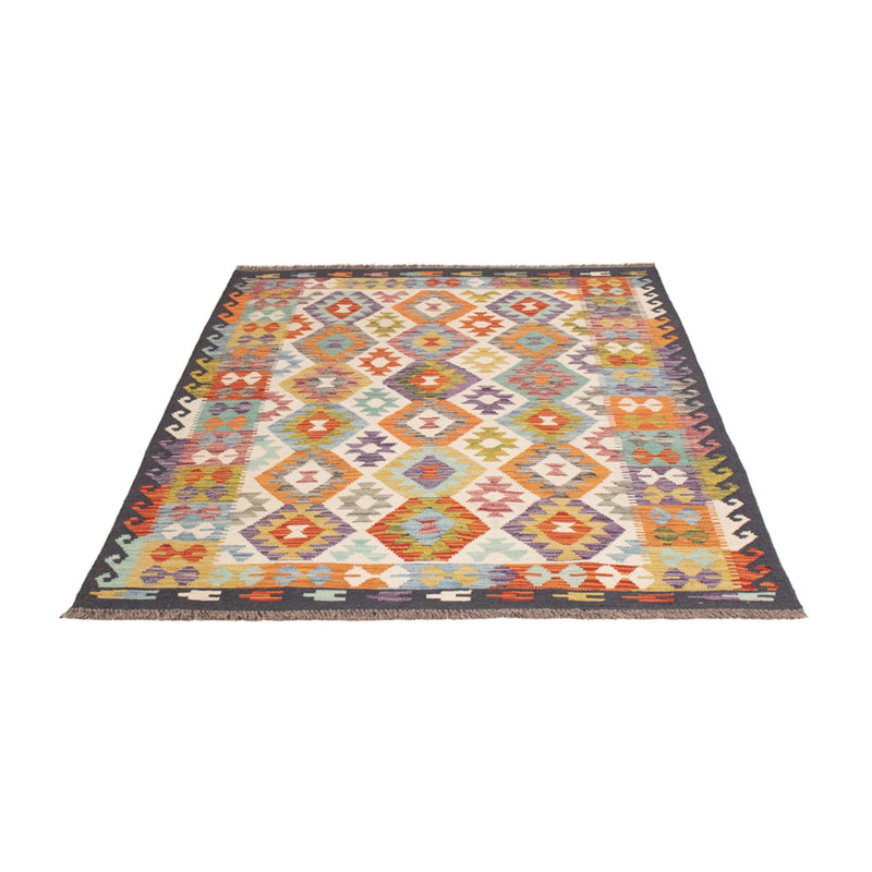 Kelim Carpet - Splash - 174 x 127 cm - flerfarvet