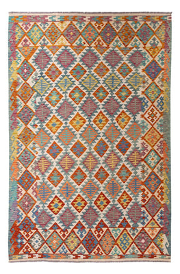 Kelim Carpet - Splash - 298 x 198 cm - flerfarvet