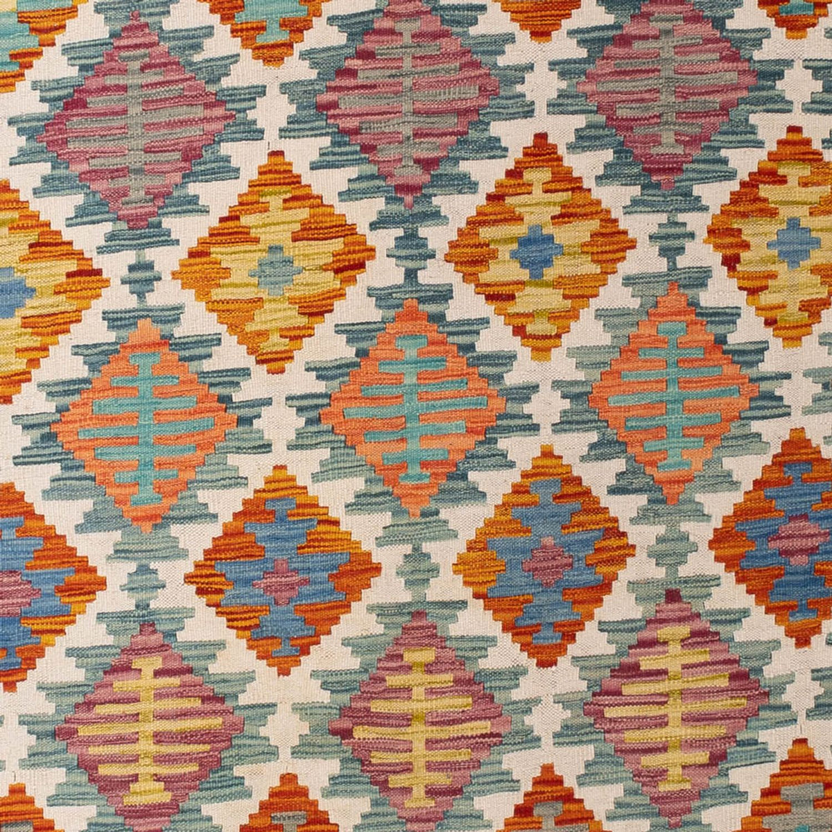 Kelim Carpet - Splash - 298 x 198 cm - flerfarvet